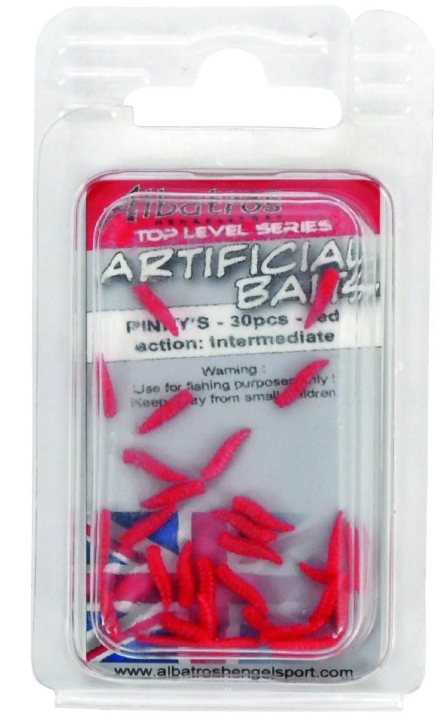 Albatros Top Level Artificial Pinky's - Baits - Rood 30 stuks