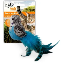 All For Paws Bouncing Bird - Kattenspeelgoed - 20x10x7 cm Assorti