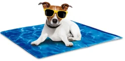All For Paws Chill Out Koelmat Blauw - Hondenverkoeling
