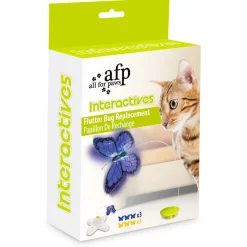 All For Paws Flutter Bug Re-Fill - 6 Pack - Kattenspeelgoed - 100 g Assorti
