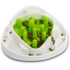 All For Paws Food Maze - Hondendrinkbak - Ø28 cm Wit Groen