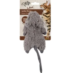 All For Paws Jumbo Crinkle Catnip Rodent - Kattenspeelgoed - 19x9x7 cm Assorti