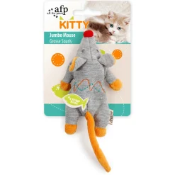 All For Paws Kitty - Jumbo Mouse - Kattenspeelgoed - 20x8x4.5 cm Assorti