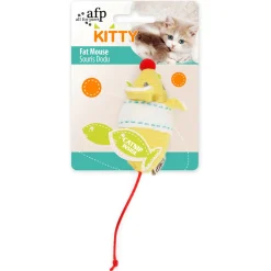 All For Paws Kitty Fat Mouse - Kattenspeelgoed - 18x5x4 cm Assorti