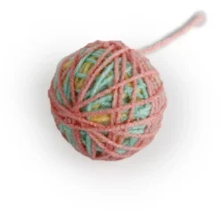All For Paws Knotty Habit Yarn Ball - Kattenspeelgoed - 10x5x5 cm Lichtroze