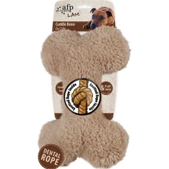 All For Paws Lamswool Plush Bone - Hondenspeelgoed - 23x15x6 cm Assorti