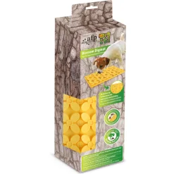 All For Paws Lickmat Bloem - Hondenvoerbak - 33x20 cm Geel