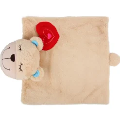 All For Paws Little Buddy Heart Beat My Fellow Bear Blanket - Hondenspeelgoed - 40x34 cm Creme