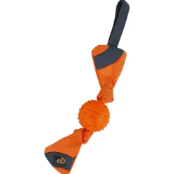 All For Paws Outdoor Ballistic Candy Squeaker - Hondenspeelgoed - 50 cm Oranje Groen