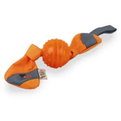 All For Paws Outdoor Ballistic Candy Squeaker - Hondenspeelgoed - 50 cm Oranje Groen