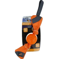 All For Paws Outdoor Ballistic Candy Squeaker - Hondenspeelgoed - 50 cm Oranje Groen