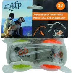 All For Paws Outdoor Tennis Bal - Hondenspeelgoed - Ø6.5 cm Assorti 2 stuks