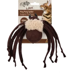 All For Paws Ping Pong Spider - Kattenspeelgoed - 14x9x4 cm Assorti