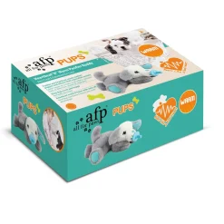 All For Paws Puppy Speelgoed Heartbeat & Warm Pacifier Buddy - Hondenspeelgoed - Grijs