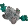 All For Paws Safari Big Foot Elephant - Hondenspeelgoed - 31 cm Grijs