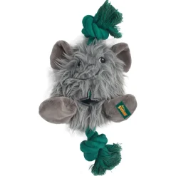 All For Paws Safari Big Foot Elephant - Hondenspeelgoed - 31 cm Grijs