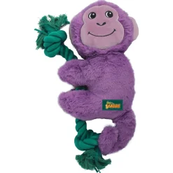 All For Paws Safari Rope Cuddle Monkey - Hondenspeelgoed - 31 cm Paars