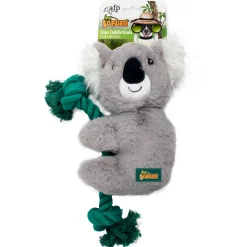 All For Paws Safari Rope Cuddle Koala - Hondenspeelgoed - 31 cm Grijs
