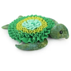 All For Paws Snuffelmat Schildpad Chillie - Hondenspeelgoed - 53x47x10 cm Groen Bruin
