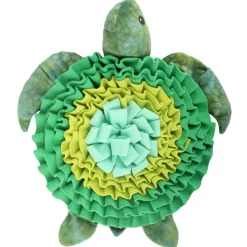 All For Paws Snuffelmat Schildpad Chillie - Hondenspeelgoed - 53x47x10 cm Groen Bruin