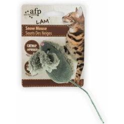 All For Paws Speeltje Sneeuw Muis - Kattenspeelgoed - 5x5x3 cm Assorti
