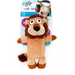 All For Paws Ultrasonic Leeuw Simba - Hondenspeelgoed - 24x17x8 cm Bruin