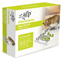All For Paws Voerspel - Kattenspeelgoed - Wit Groen
