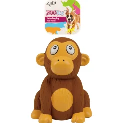 All For Paws Zootex Chistopher Chimp - Hondenspeelgoed - 10x7x13 cm Bruin