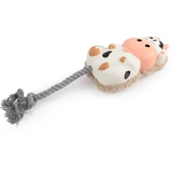 All For Paws Zootex Toss A Cow - Hondenspeelgoed - 8x5x13.5 cm Wit