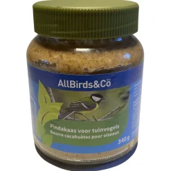 Allbirds&Co Vogelpindakaas - Tuinvogelvoer - 340 g