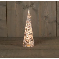 Anna's Collection Decoratieboom Besneeuwd - Kerstverlichting - 40 cm Warm Wit 10