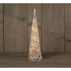 Anna's Collection Decoratieboom Besneeuwd - Kerstverlichting - 60 cm Warm Wit 15 led