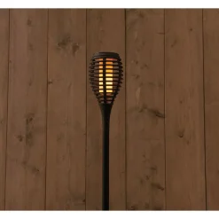 Anna's Collection Solar Fakkel Vlameffect - Verlichting - Zwart