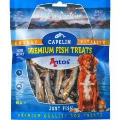 Antos Capelin - Hondensnacks - Lodde 90 g