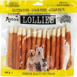 Antos Chicken D'Light Lollies - Hondensnacks - Rund Kip 400 g