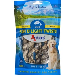 Antos Fish D'Light Twists - Hondensnacks - Vis 100 g