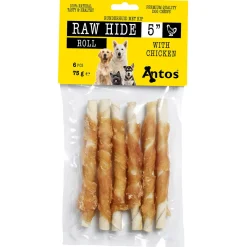 Antos Runderhuid Met Kip Rol Kip&Rund - Hondensnacks