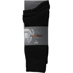 Apollo Sokken Wol 3-Pack Zwart - Sokken