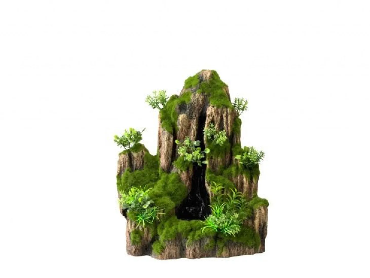 Aqua Della Decor Waterfall Moss Rock - Aquarium - Ornament - 25.5x18x31 cm Small