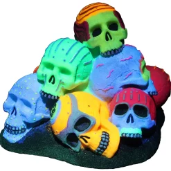Aqua Della Dia De Los Muertos Schedels Stapel - Aquarium - Ornament - 15.1x14.2x11.8 cm