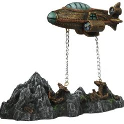 Aqua Della Steampunk Drijvende Onderzeeër - Aquarium - Ornament - 20x9.7x16 cm