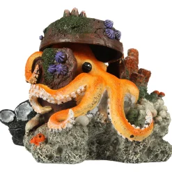 Aqua Della Verdwaalde Octopus - Aquarium - Ornament - 15.5x12.5x11 cm