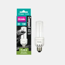 Arcadia D3 Compact Lamp Mini 7% Uvb - Verwarming - 13 Watt
