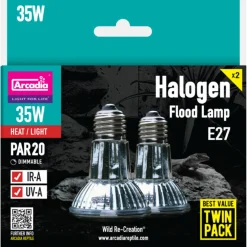 Arcadia Halogen Basking Spot Twin Pack - Verwarming - 35 Watt E27