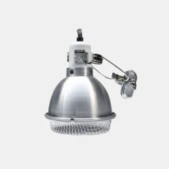 Arcadia Reflector Met Klem En Keramische E27 Fitting - Verwarming - 14 cm Rvs