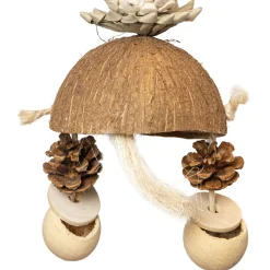 Back Zoo Nature Mixed Tower With Cups - Vogelspeelgoed - 20x11x36 cm Natural