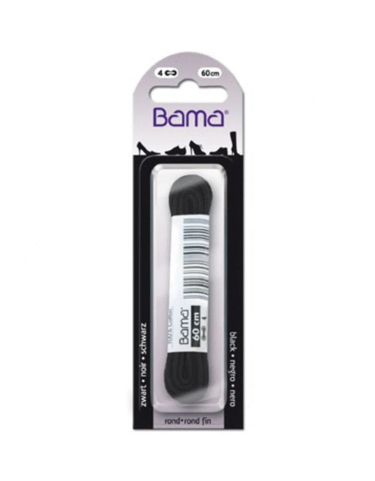 Bama Veters Rond Zwart - Schoenonderhoud