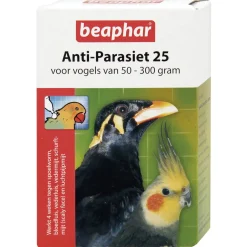 Beaphar Anti-Parasiet 25 Vogel - Vogelapotheek - 2 pip 50 - 300 G