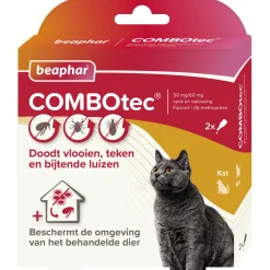 Beaphar Combotec Kat - Anti vlooien en tekenmiddel -