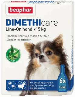 Beaphar Dimethicare Line-On Hond - Anti vlooien en tekenmiddel